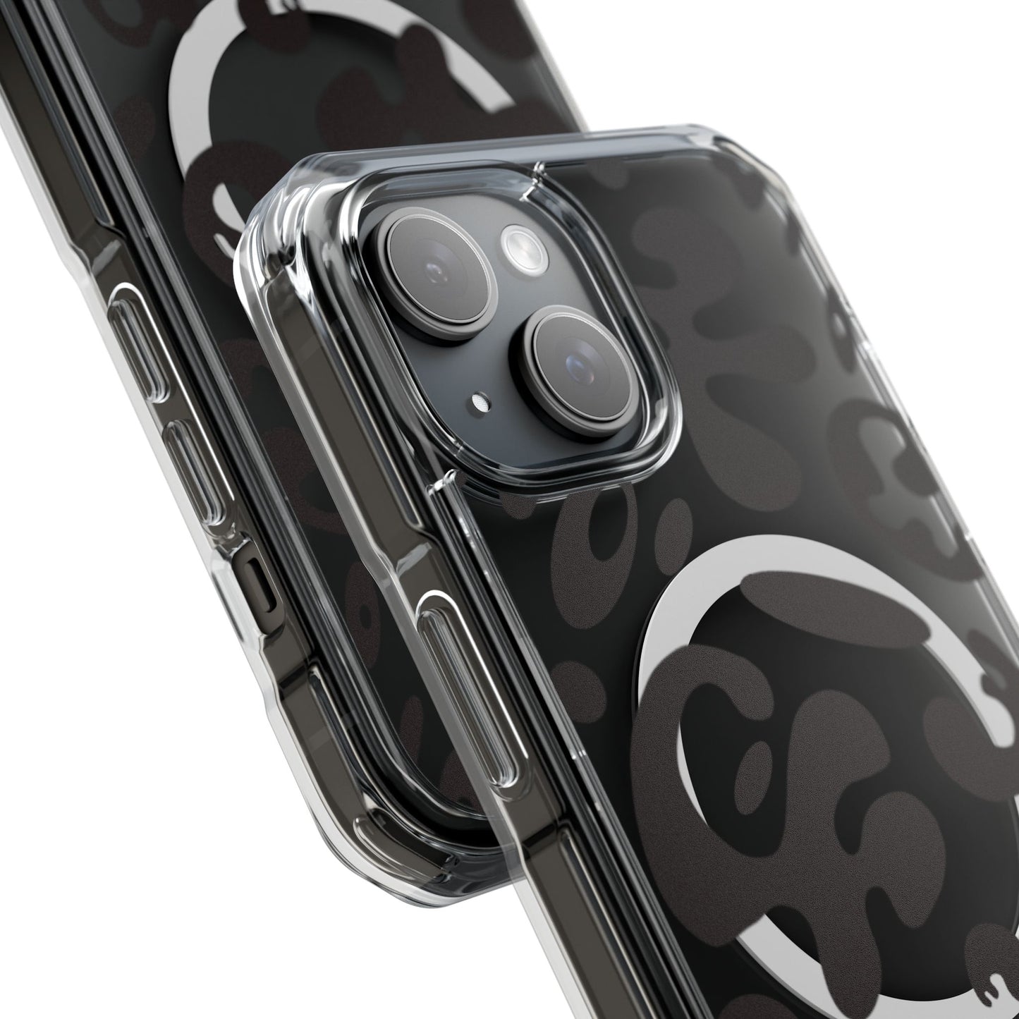 Pure Imagination Clear MagSafe Impact Case - Smoke Signal Black