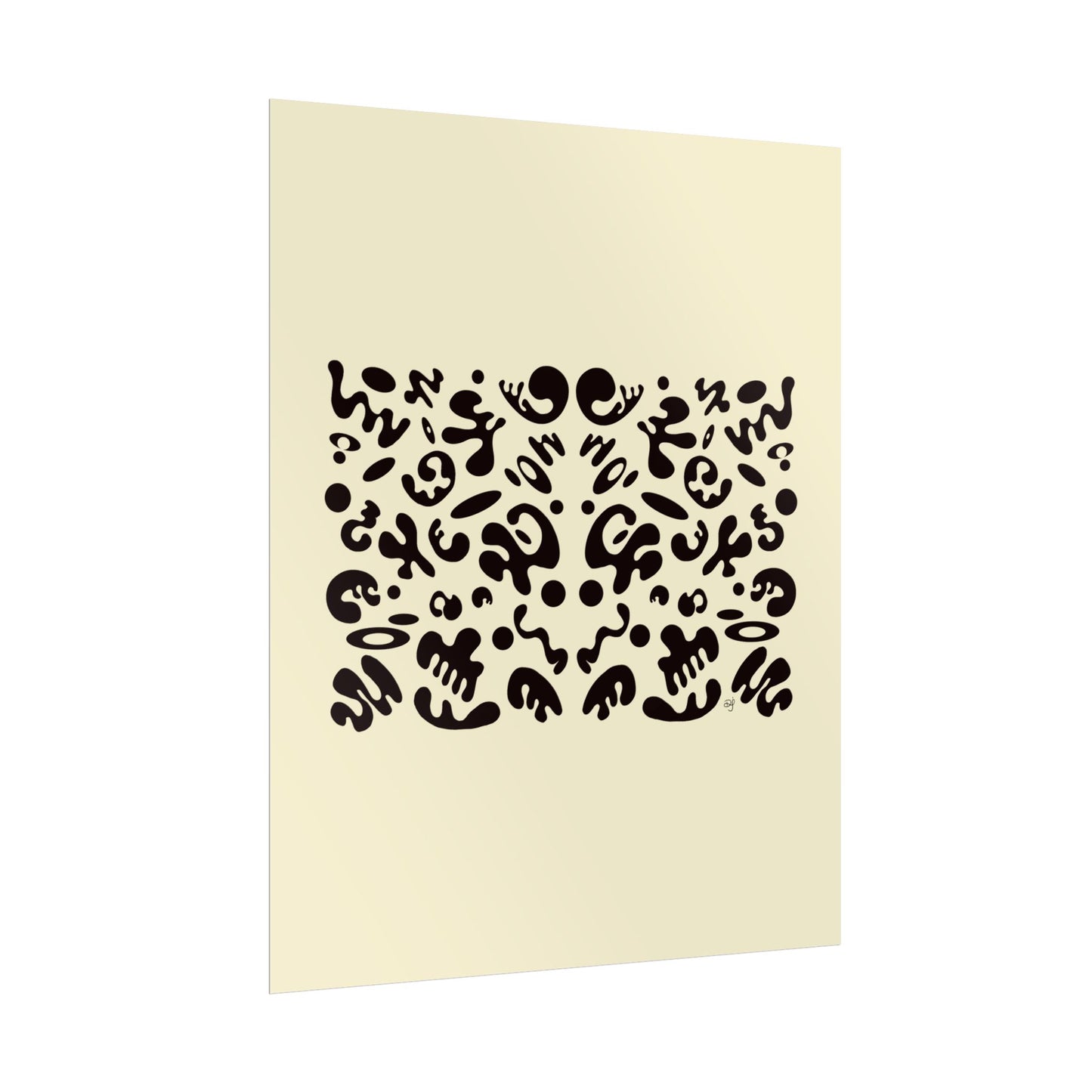 Mirror Work Rolled Poster (Portrait) - Blank Page