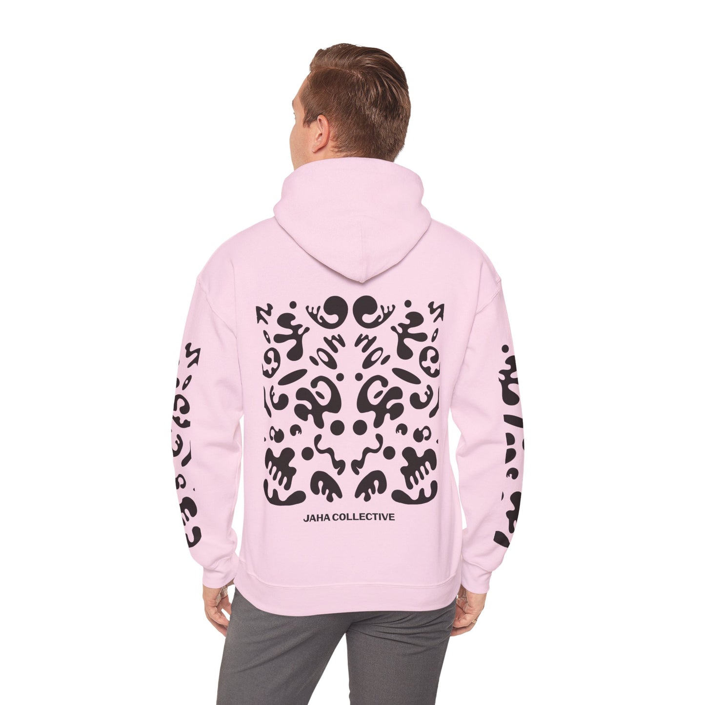 Mirror Work Unisex Heavy Blend™ Hooded Sweatshirt - Smoke Signal Black Print
