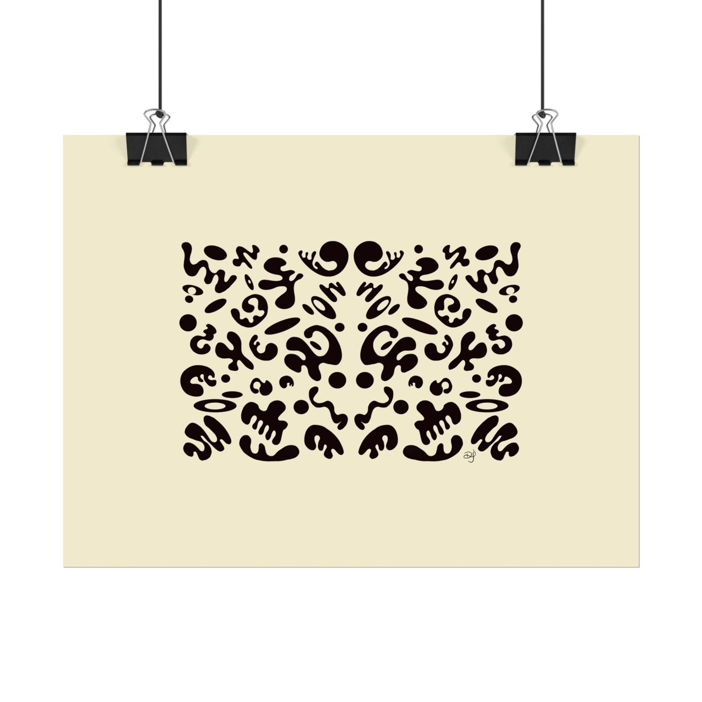 Mirror Work Rolled Poster (Landscape) - Blank Page