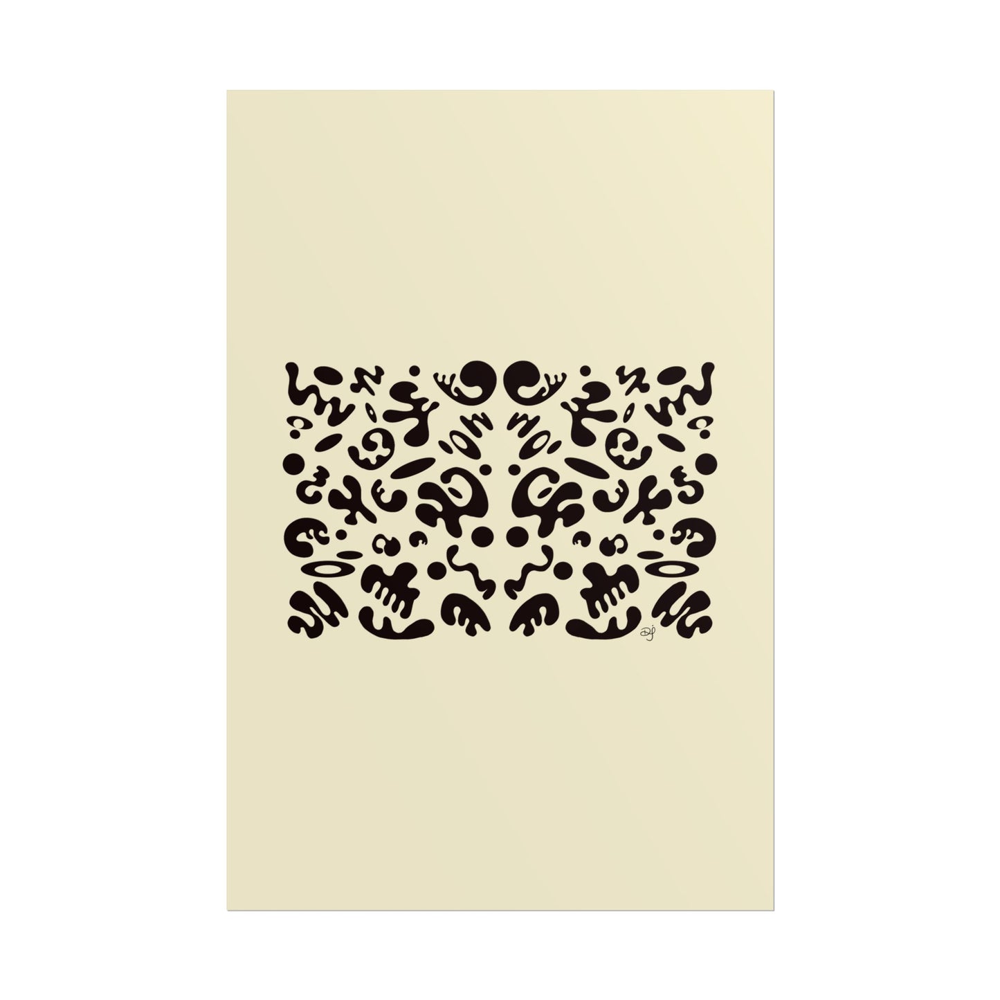 Mirror Work Rolled Poster (Portrait) - Blank Page