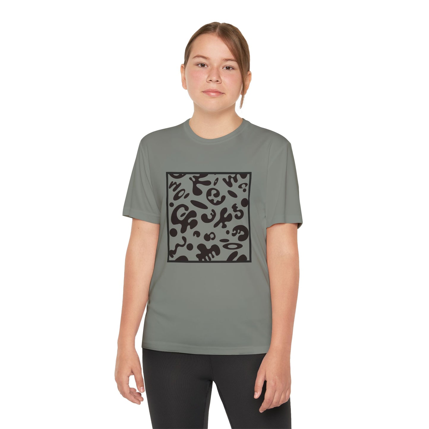 Adorn'd Youth Competitor Graphic Tee - Smoke Signal Black