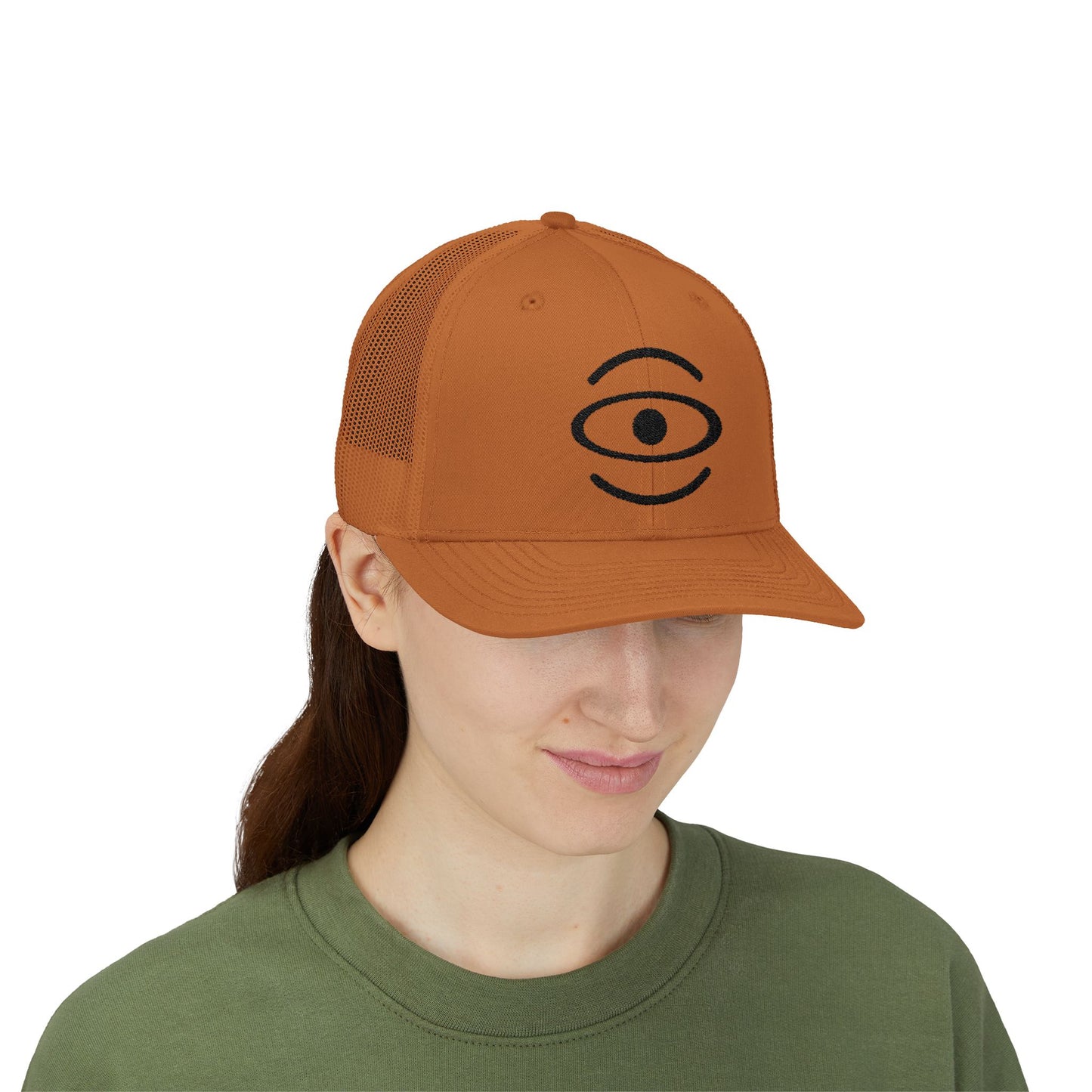 Jaha Logo Embroidered Retro Trucker Hat - Smoke Signal Black