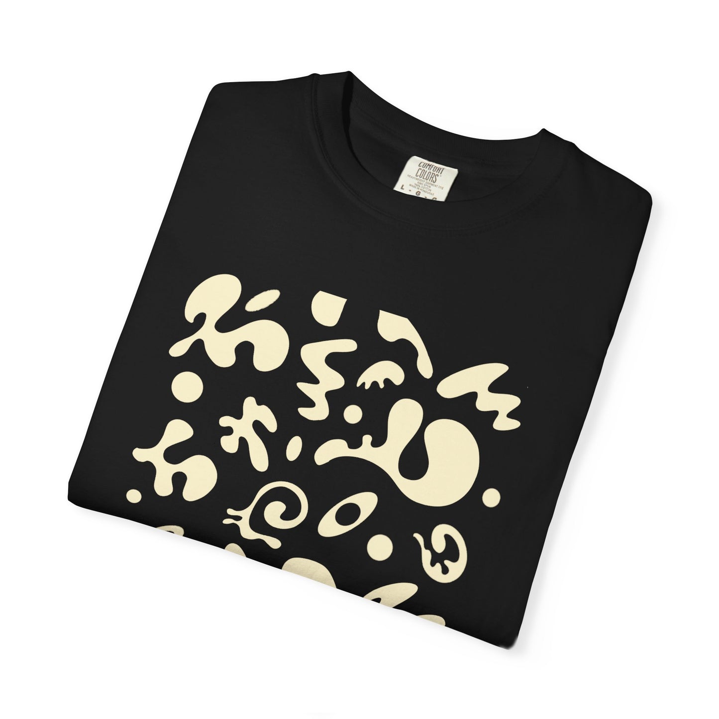 Pure Imagination Unisex Garment-Dyed T-Shirt (Cool Neutrals) - Blank Page White Print