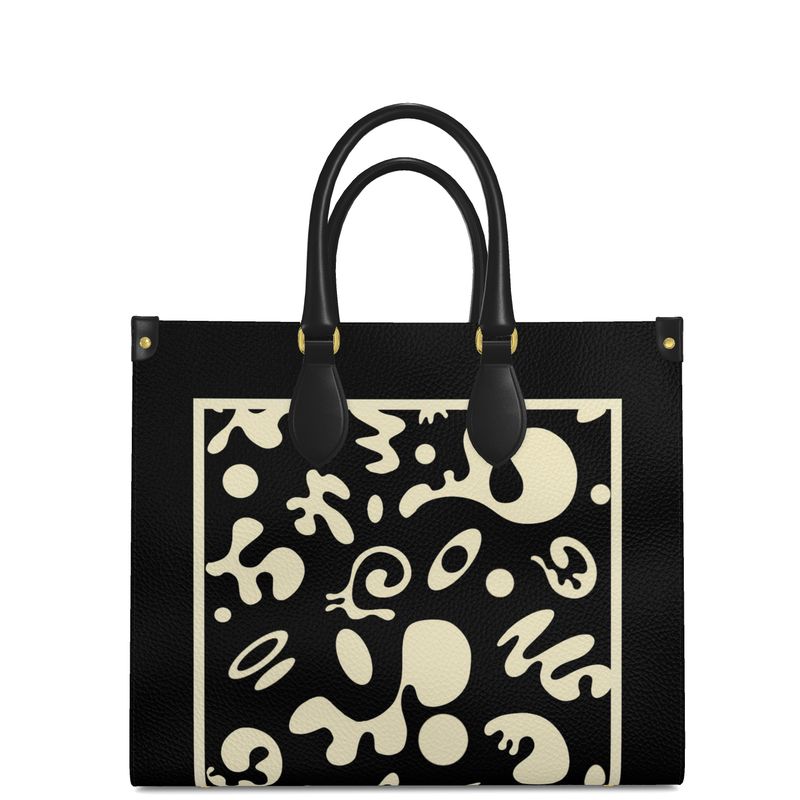 Adorn'd Minimalist Large Leather Designer Shopper Bag