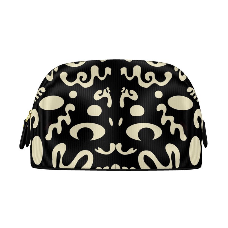 Mirror Work Luxe Leather Cosmetic Case