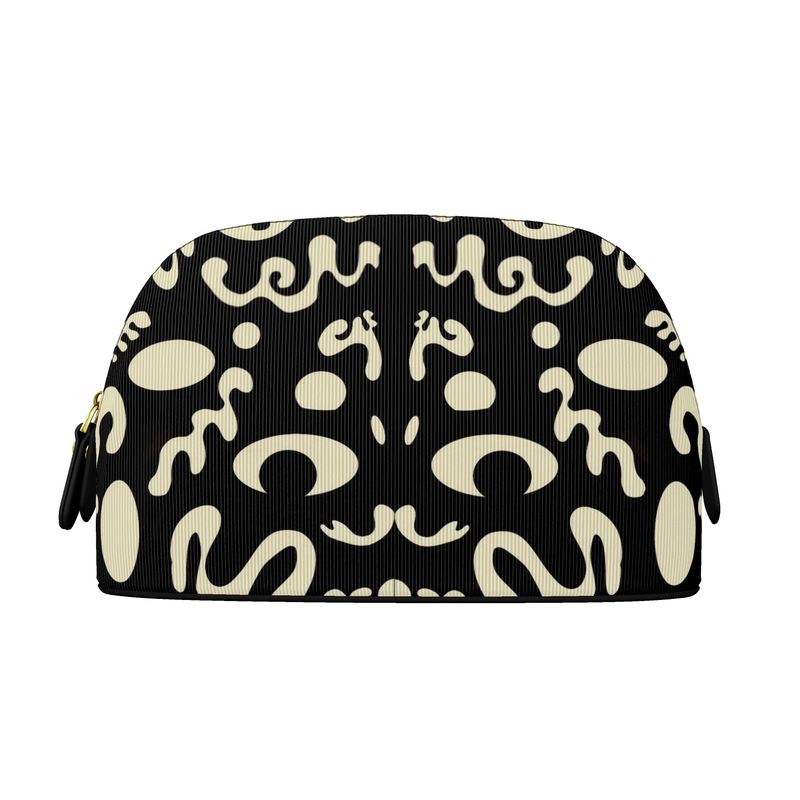 Mirror Work Luxe Leather Cosmetic Case