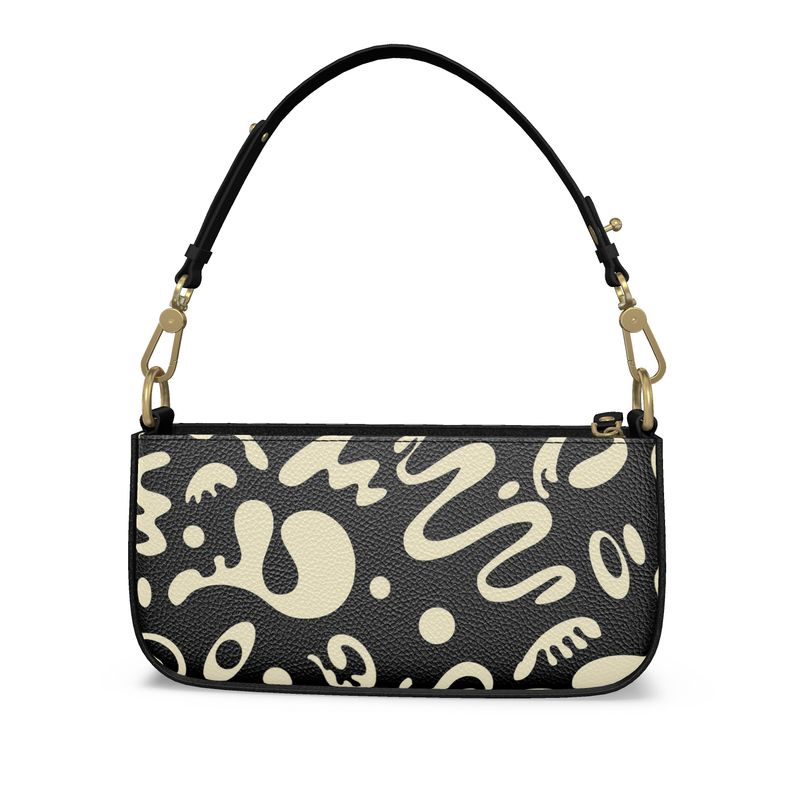 Adorn'd Luxe Leather Box Zip Bag