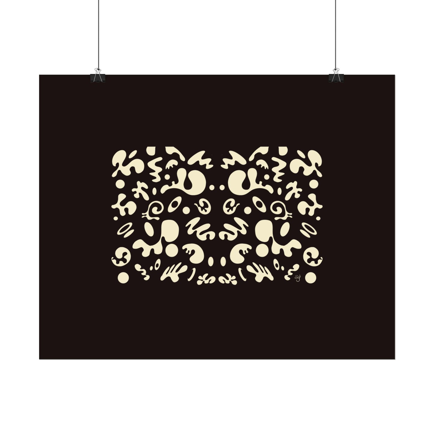 Mirror Work Rolled Poster (Landscape) - Smoke Signal