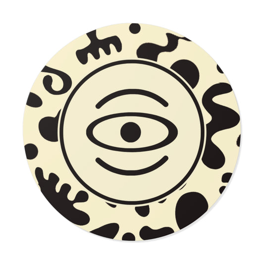 Adorn'd Logo Round Vinyl Stickers - Blank Page