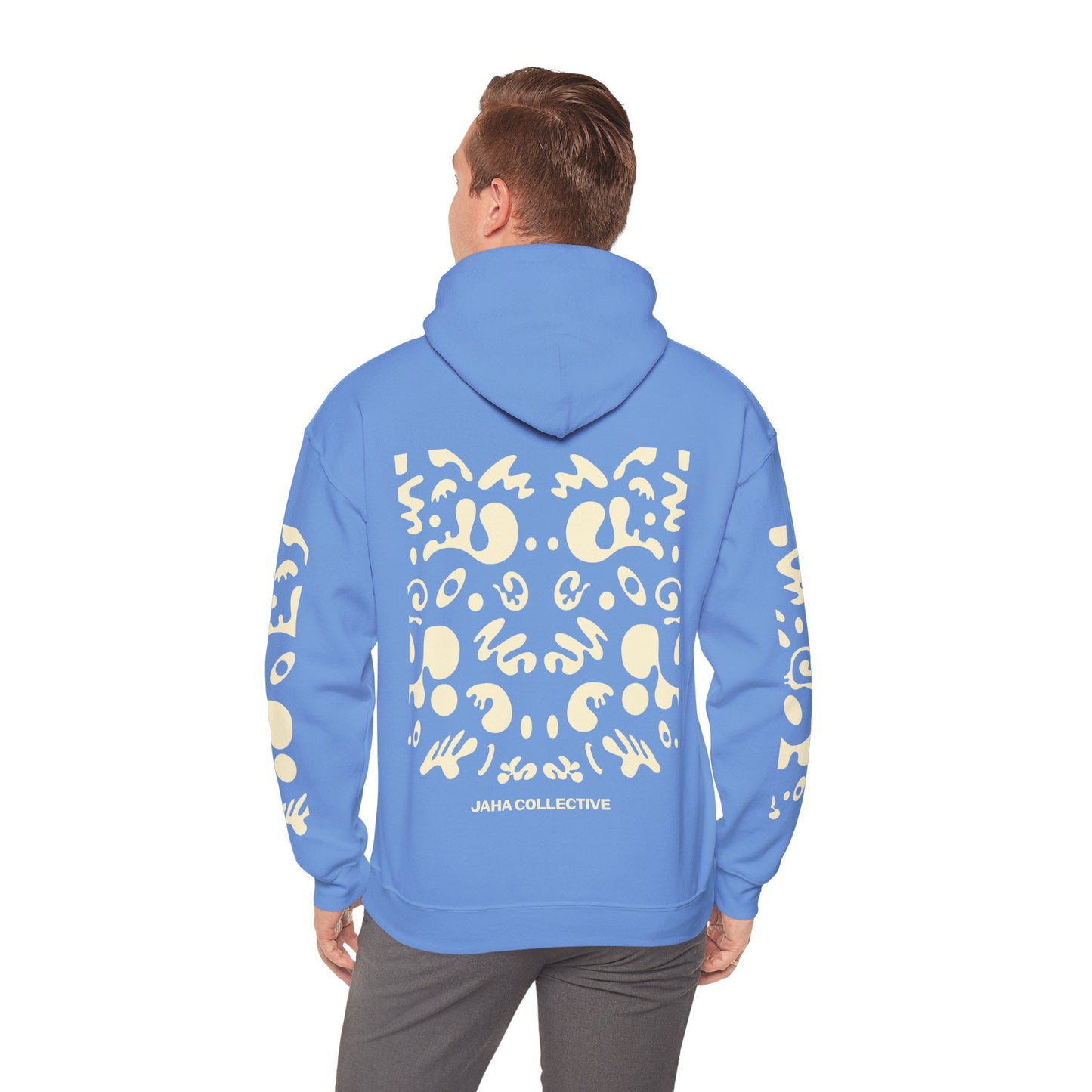Mirror Work Unisex Heavy Blend™ Hooded Sweatshirt - Blank Page White Print