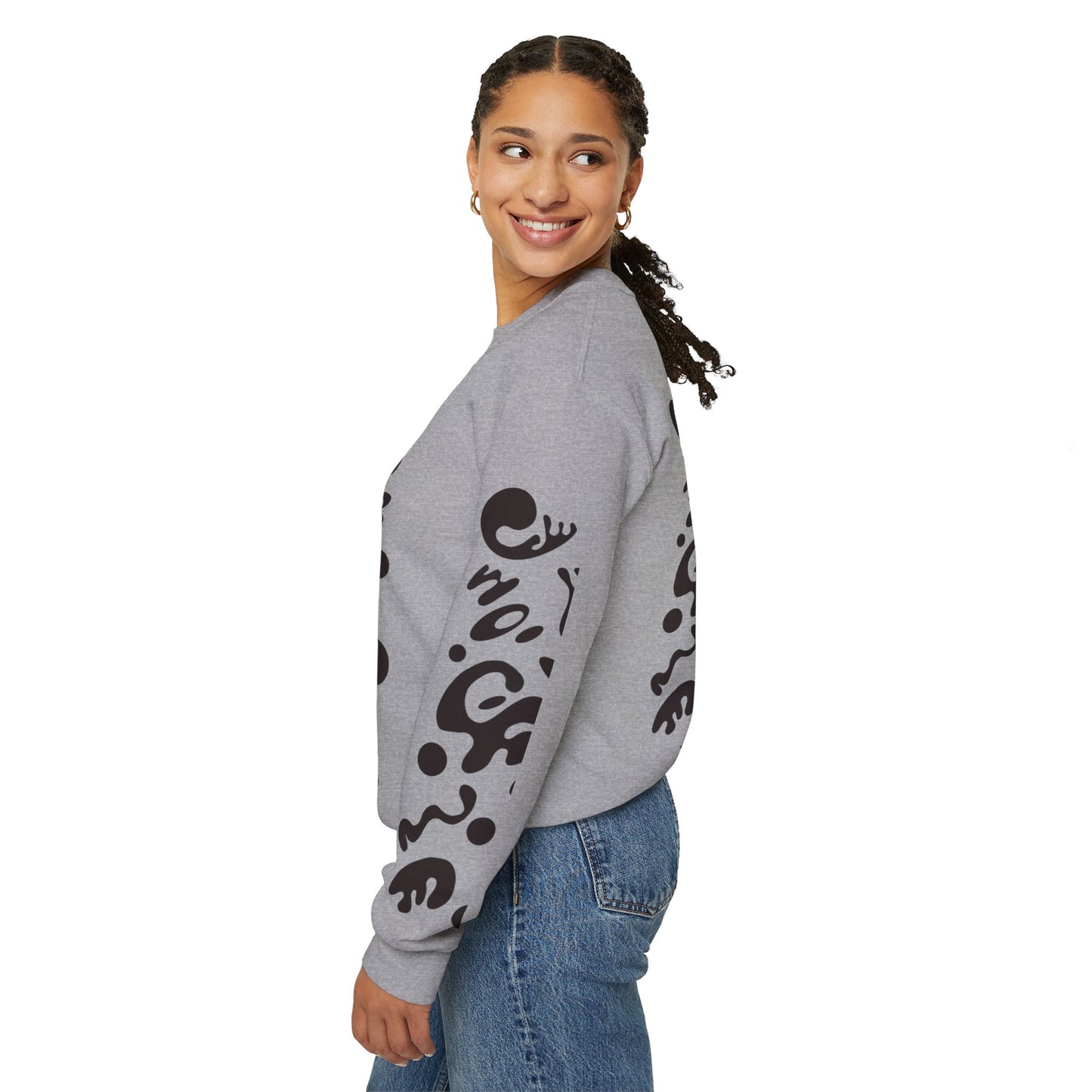 Pure Imagination Unisex Heavy Blend™ Crewneck Sweatshirt- Smoke Signal Black Print