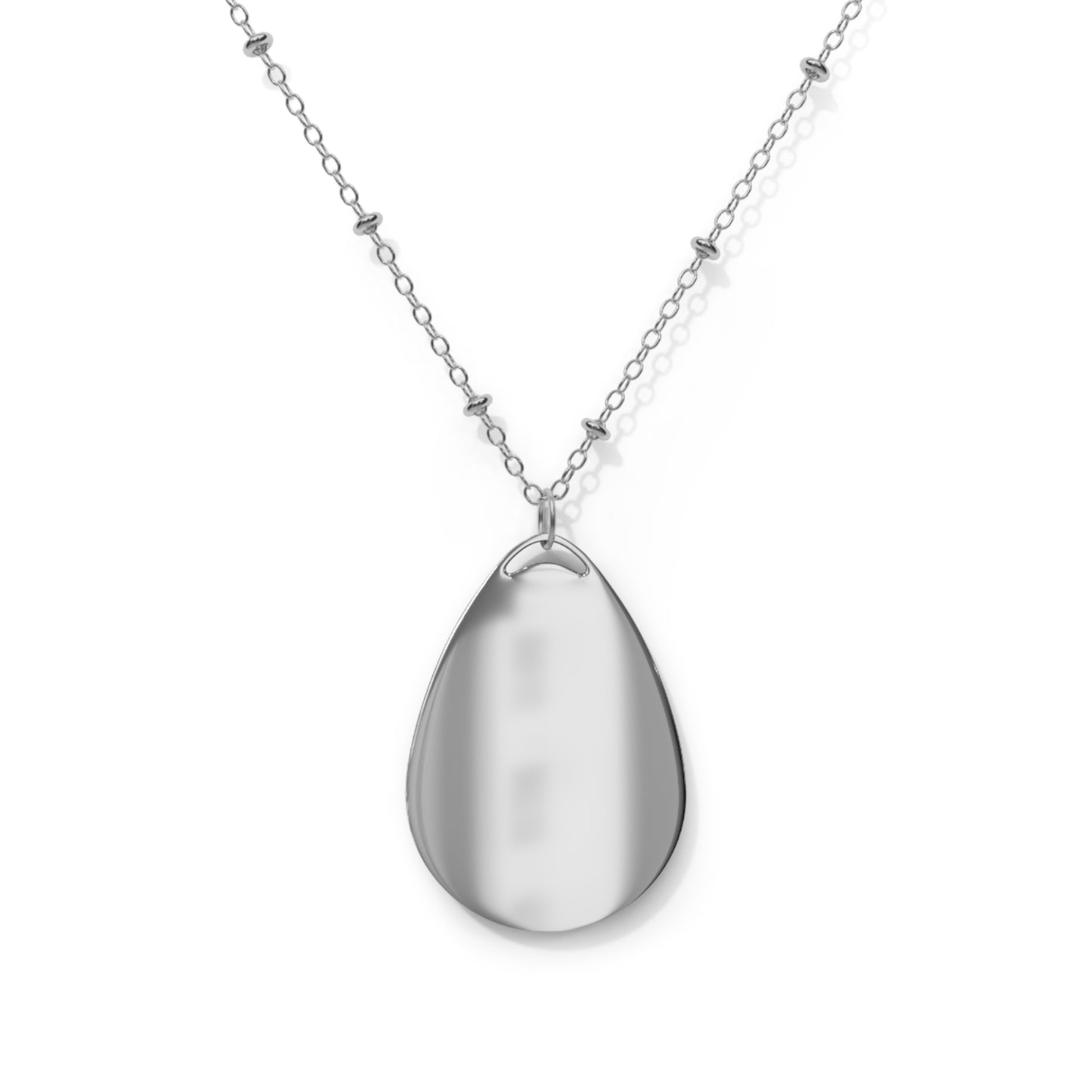 Mirror Work Color Oval Necklace - Black Magic Woman