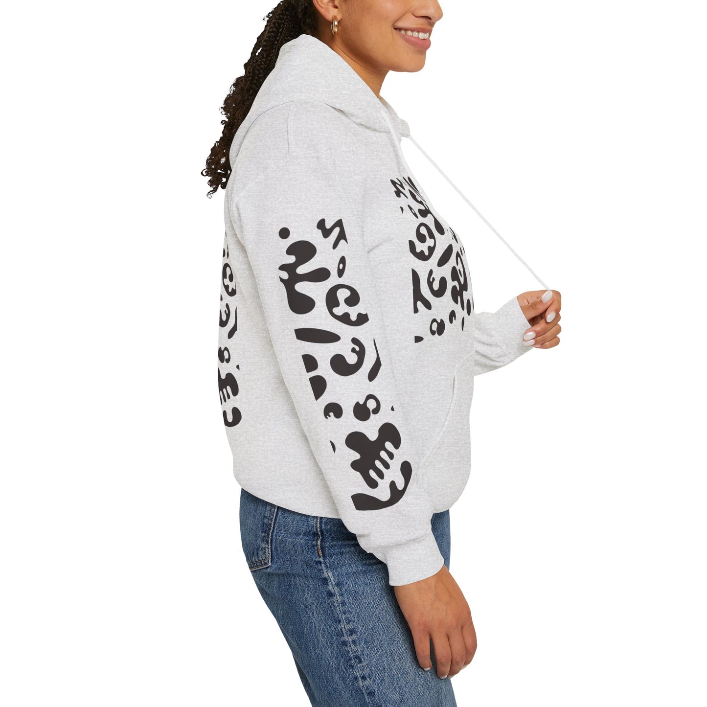 Mirror Work Unisex Heavy Blend™ Hooded Sweatshirt - Smoke Signal Black Print