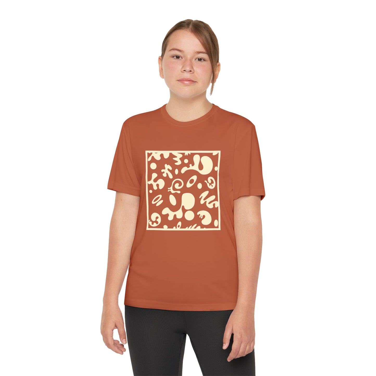 Adorn'd Youth Competitor Graphic Tee - Blank Page White