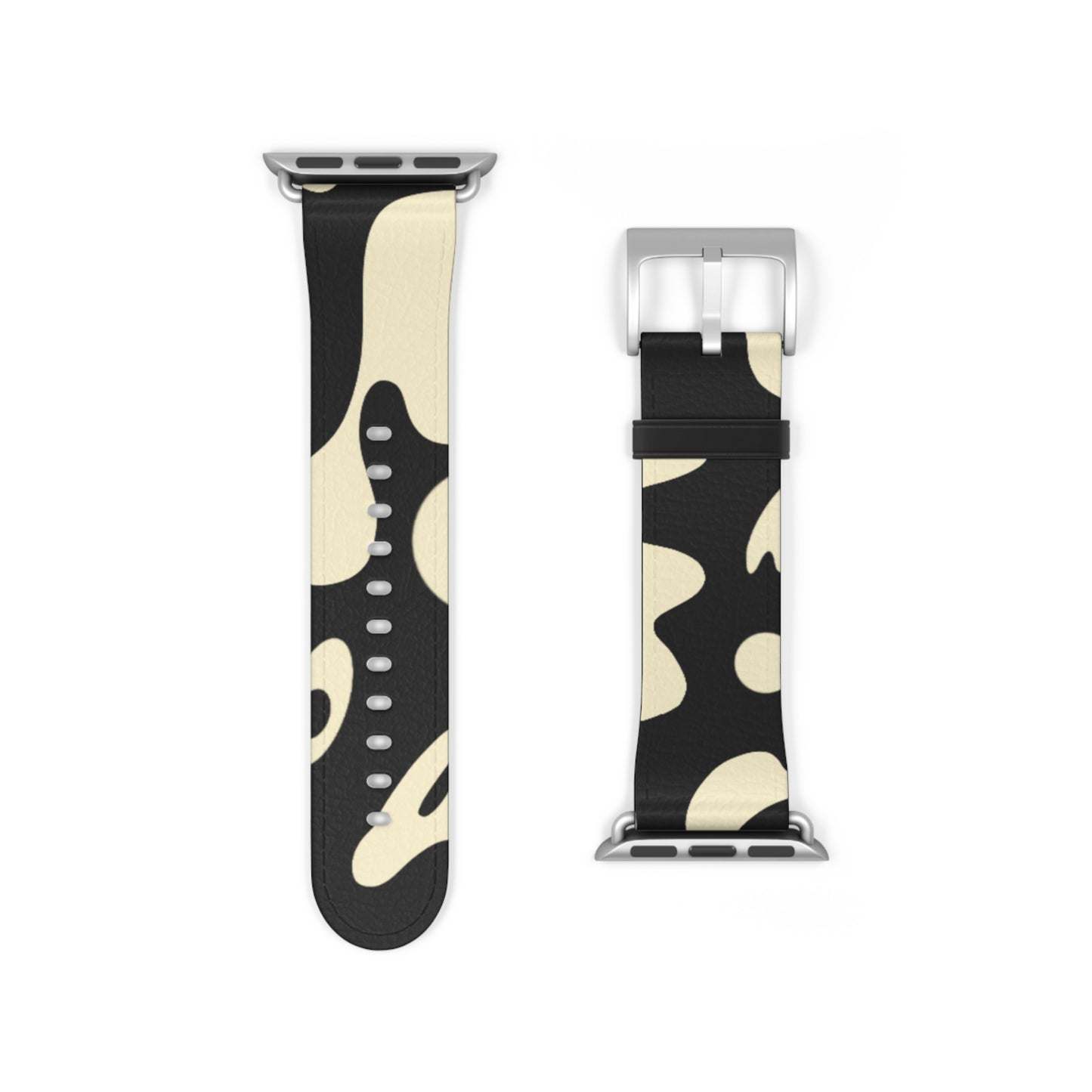 Pure Imagination Faux Leather Apple Watch Band - Smoke Signal