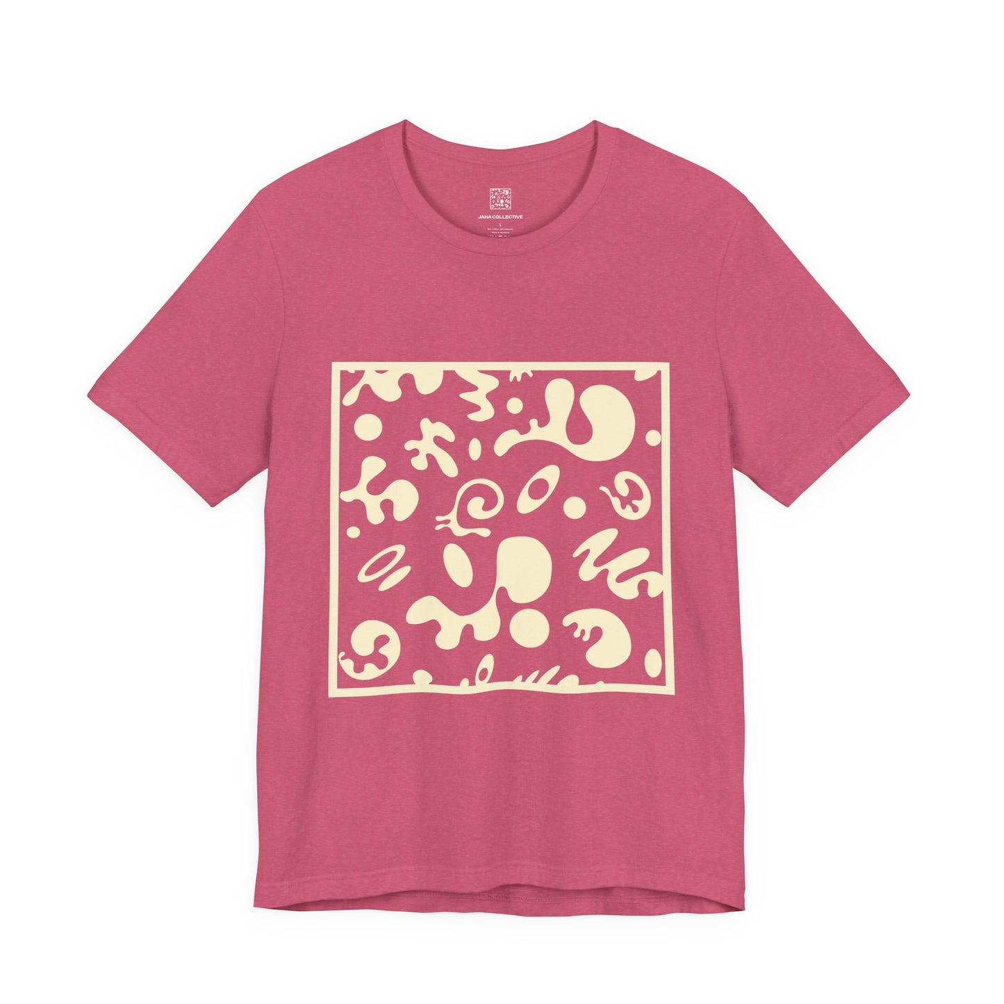 Adorn'd Unisex Jersey Short Sleeve Tee - Blank Page White Print