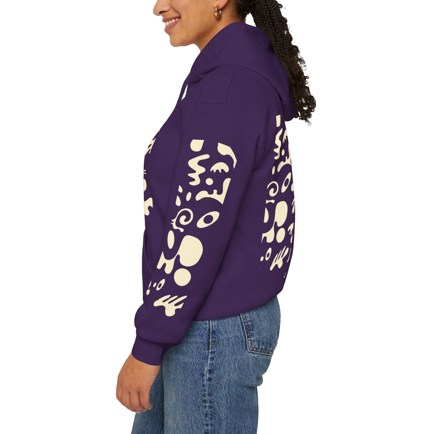 Mirror Work Unisex Heavy Blend™ Hooded Sweatshirt - Blank Page White Print