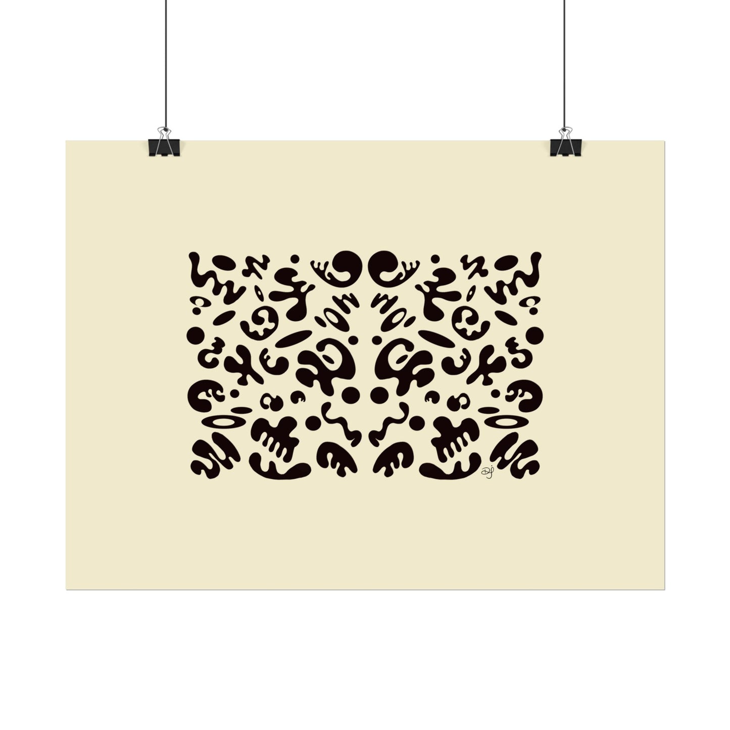 Mirror Work Rolled Poster (Landscape) - Blank Page