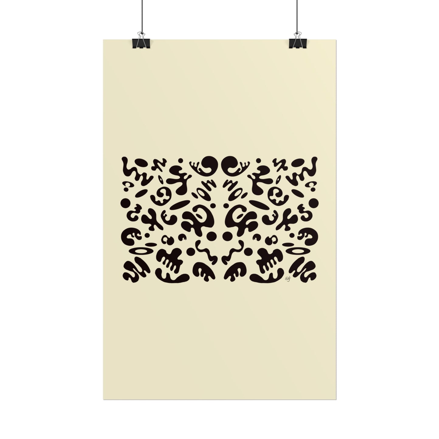 Mirror Work Rolled Poster (Portrait) - Blank Page