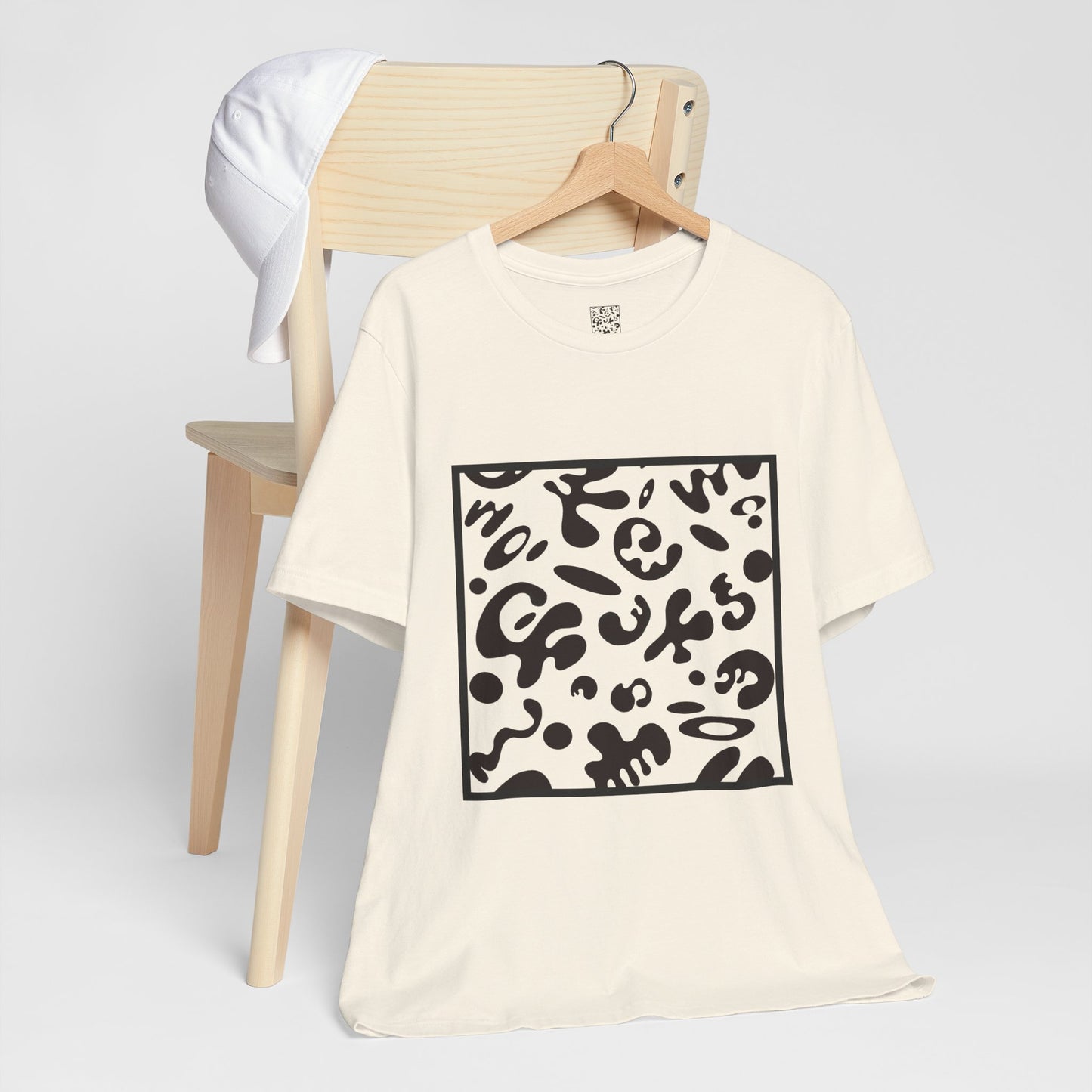 Adorn'd Unisex Jersey Short Sleeve Tee - Smoke Signal Black Print