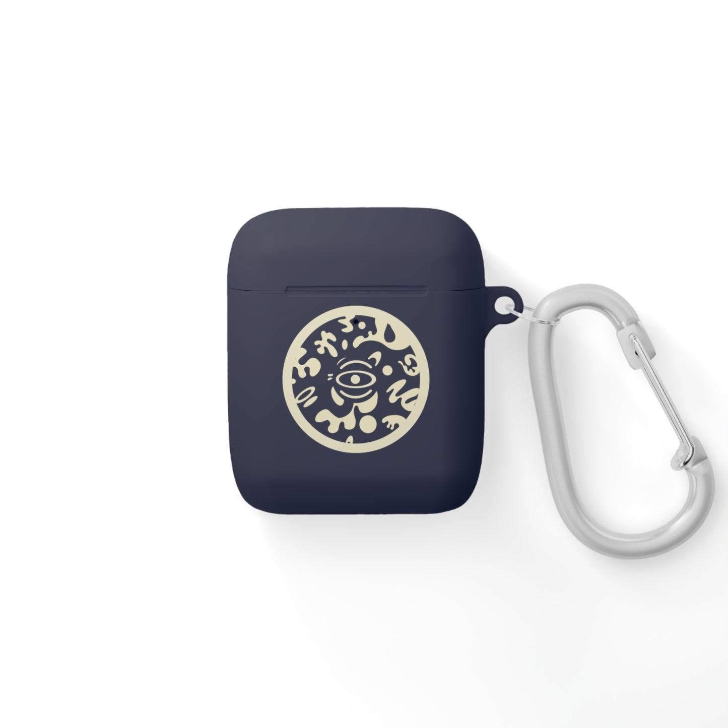 Adorn'd Logo Hard Plastic Airpods Case Cover- Blank Page White
