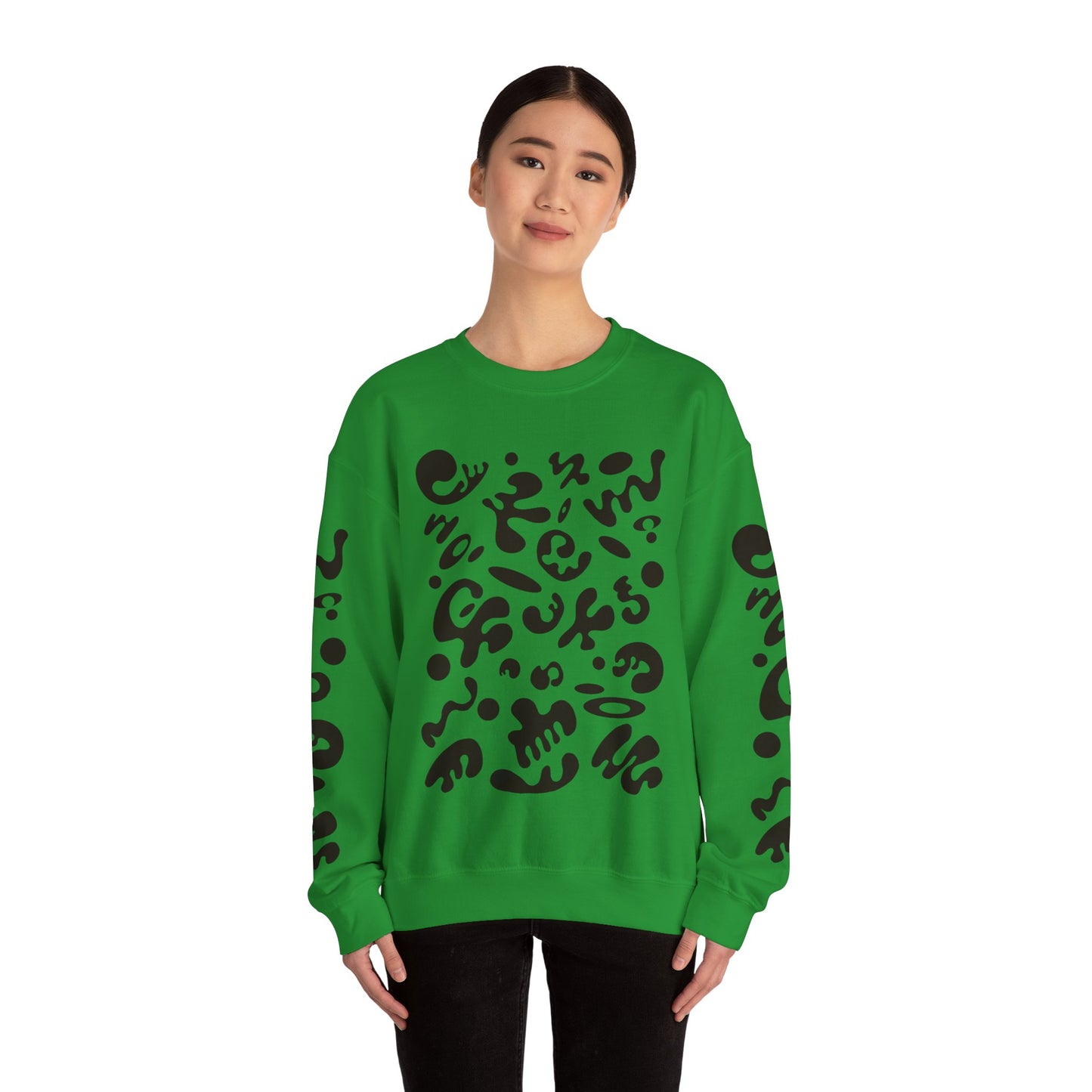 Pure Imagination Unisex Heavy Blend™ Crewneck Sweatshirt- Smoke Signal Black Print