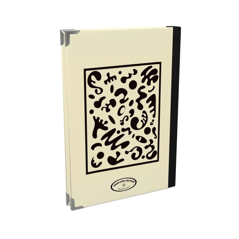 Deep Dream Luxe Satin Journal - Blank Page White