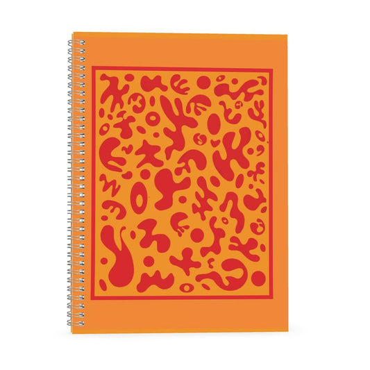 Deep Dream Luxe Designer Spiral Notebook (Plain or Ruled Line) - Heat Theory