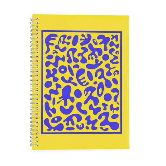 Deep Dream Luxe Designer Spiral Notebook (Plain or Ruled Line) - Sunspell