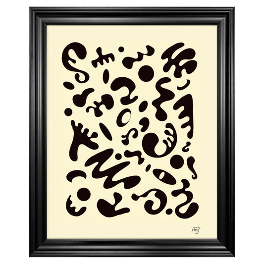 Bright Future Premium Framed Art Print (Black Scoop Frame) - Blank Page