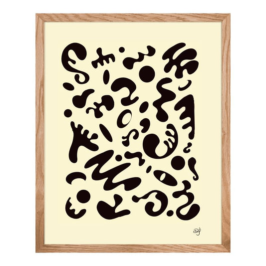 Bright Future Premium Framed Art Print (Natural Oak Frame) - Blank Page