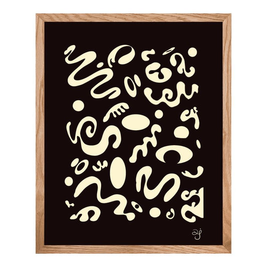 Bright Future Premium Framed Art Print (Natural Oak Frame) - Smoke Signal