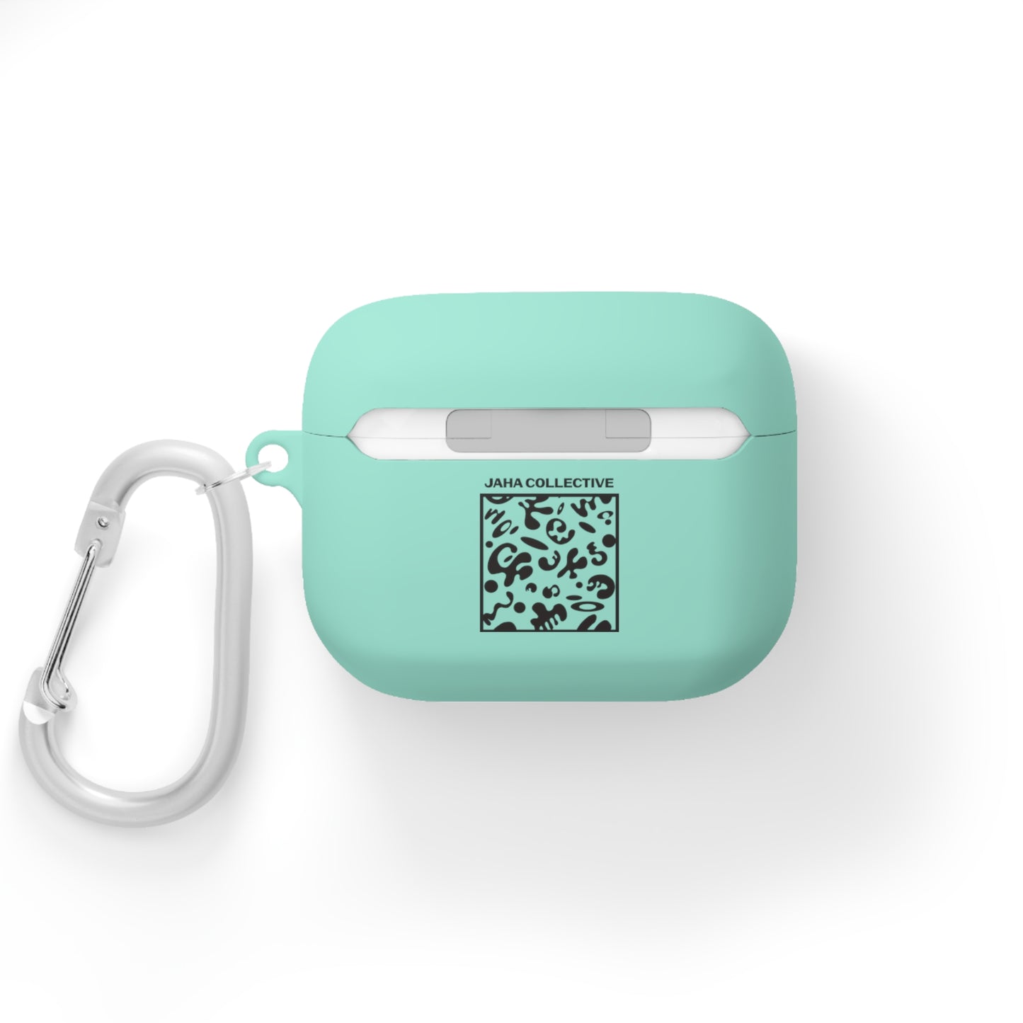 Adorn'd Square Hard Plastic Airpods Case Cover - Smoke Signal Black