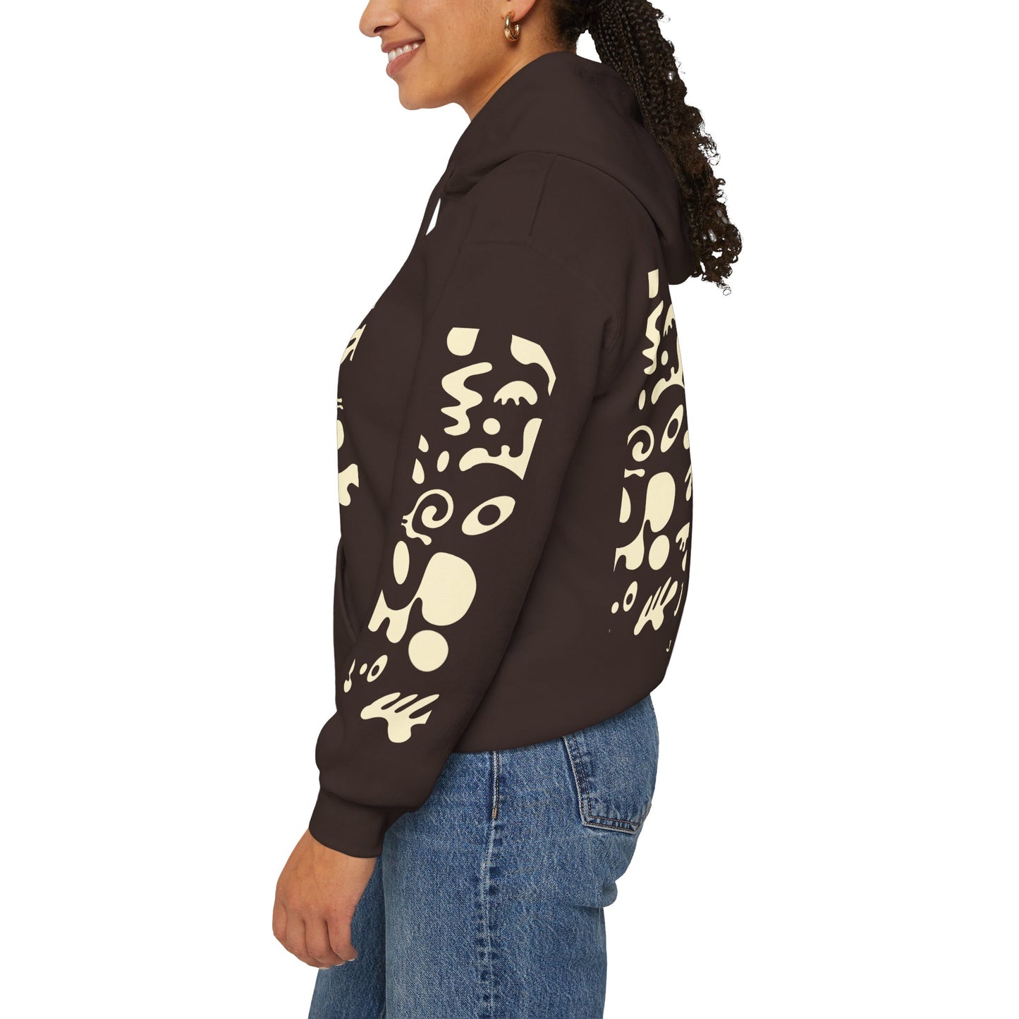 Mirror Work Unisex Heavy Blend™ Hooded Sweatshirt - Blank Page White Print