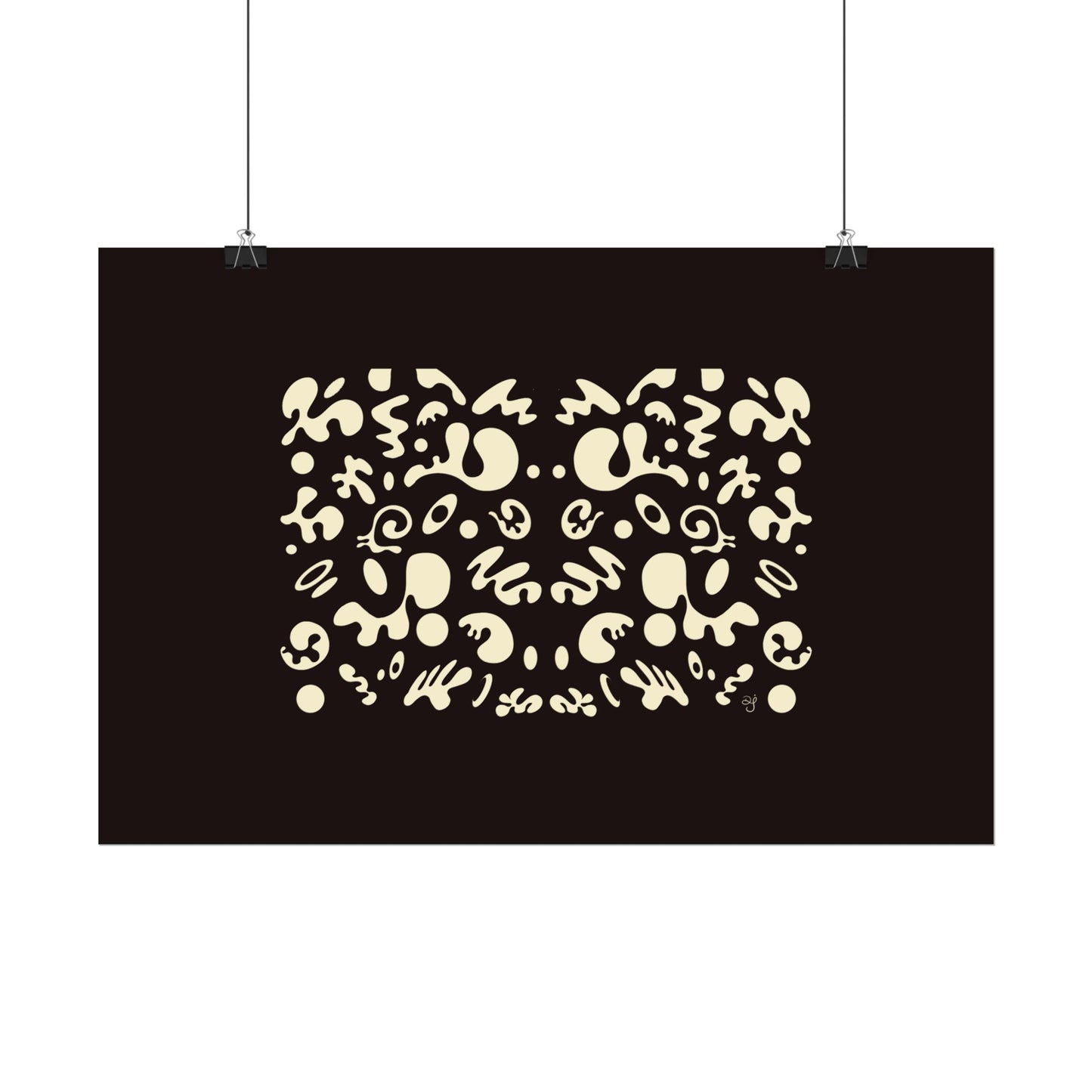 Mirror Work Rolled Poster (Landscape) - Smoke Signal