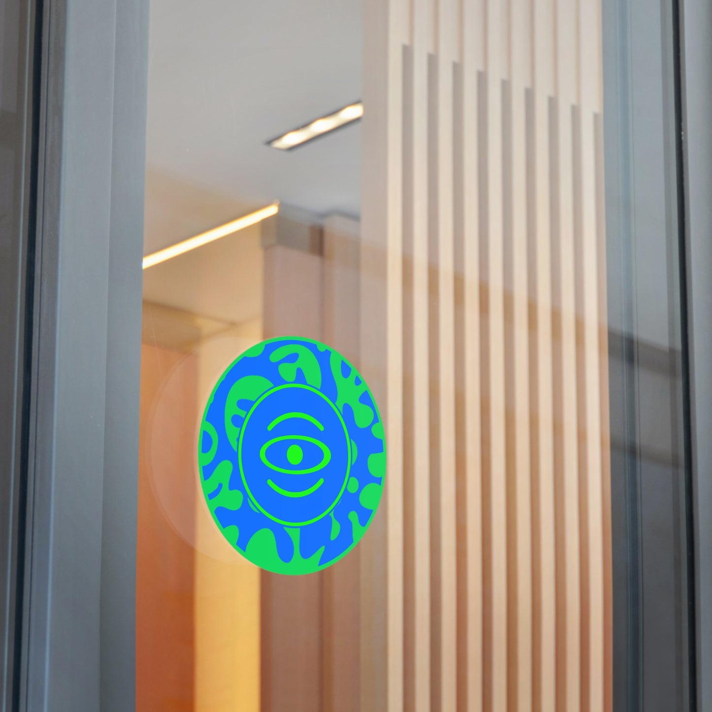 Adorn'd Logo Round Vinyl Stickers - Tide Pool