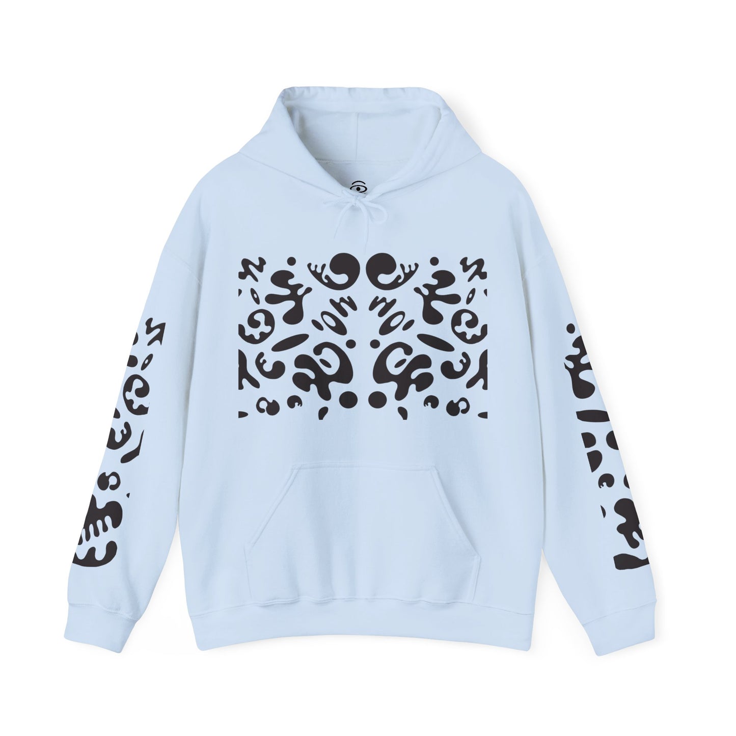 Mirror Work Unisex Heavy Blend™ Hooded Sweatshirt - Smoke Signal Black Print