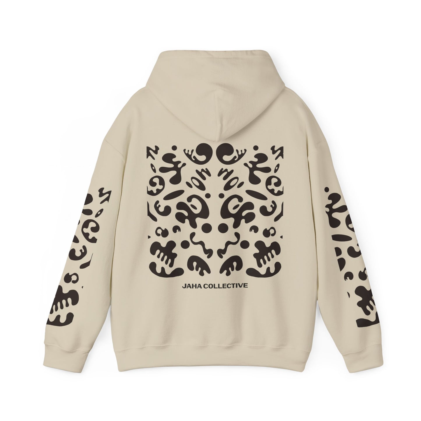 Mirror Work Unisex Heavy Blend™ Hooded Sweatshirt - Smoke Signal Black Print