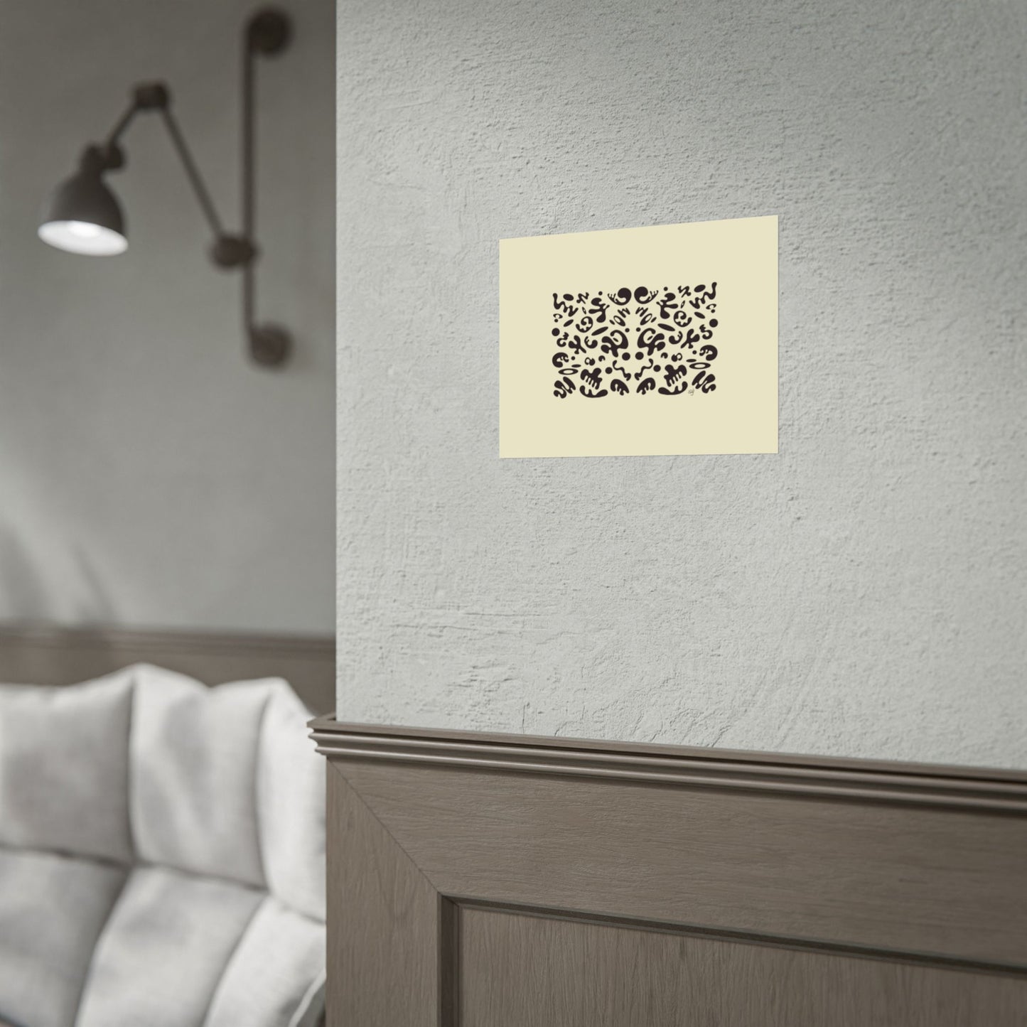 Mirror Work Rolled Poster (Landscape) - Blank Page