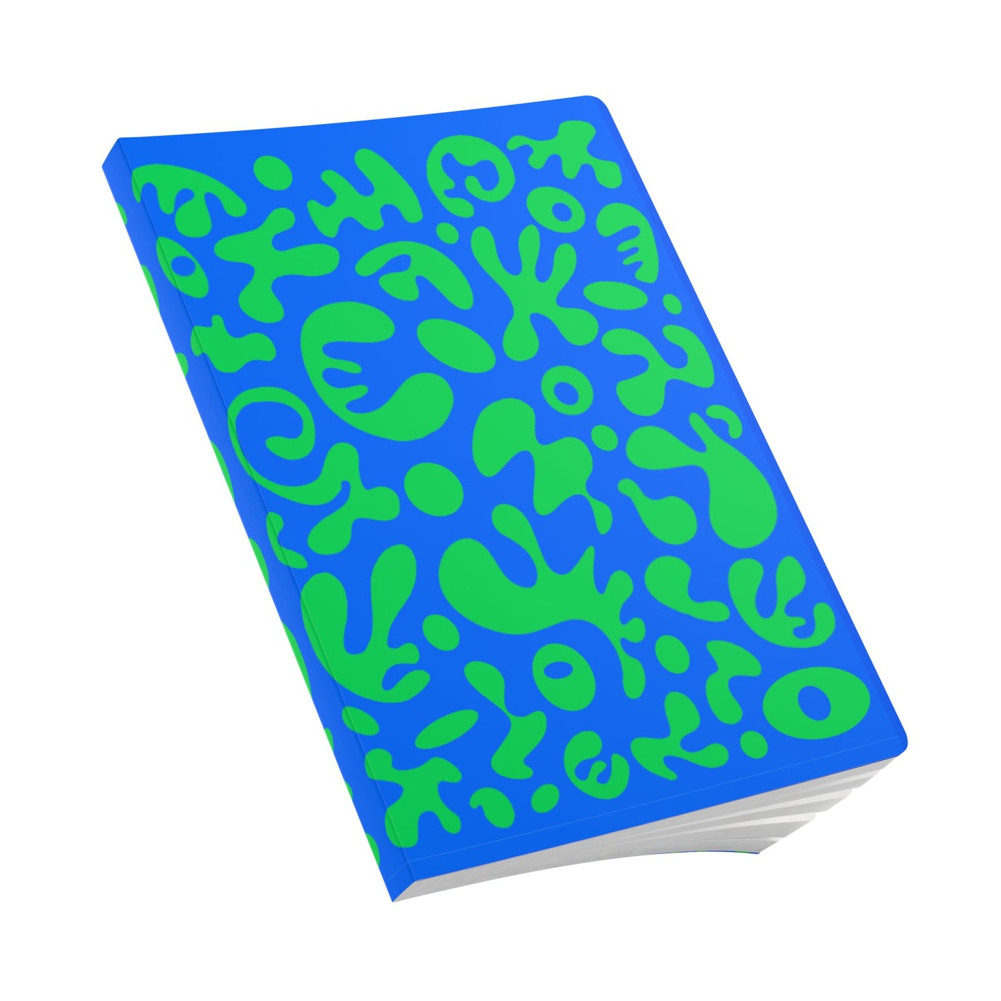 Pure Imagination Softcover Journal w Inside Prints + Tear-Off Pages (Ruled Line) - Tide Pool Blue