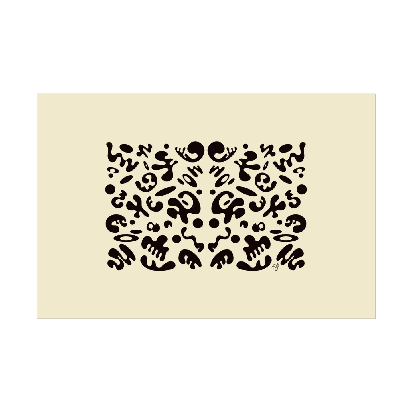 Mirror Work Rolled Poster (Landscape) - Blank Page