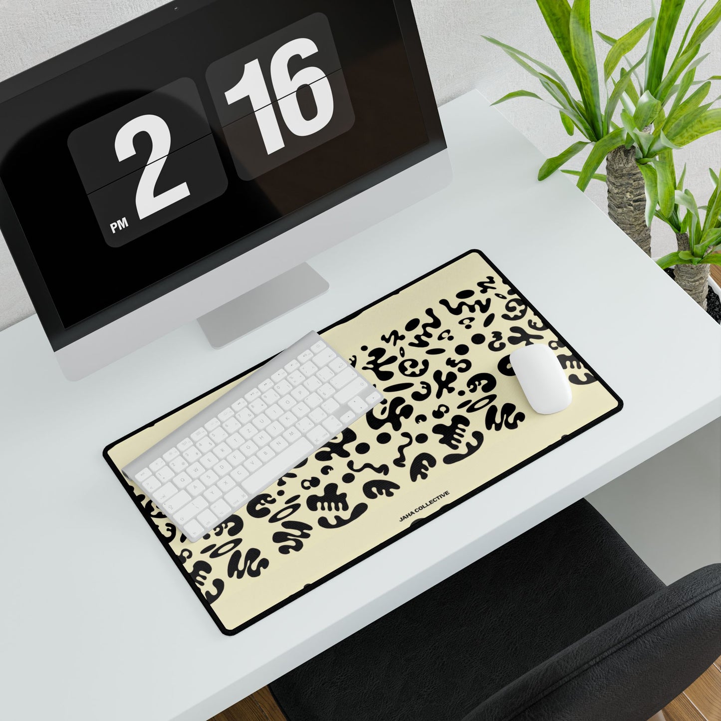 Mirror Work Desk Mats - Blank Page White