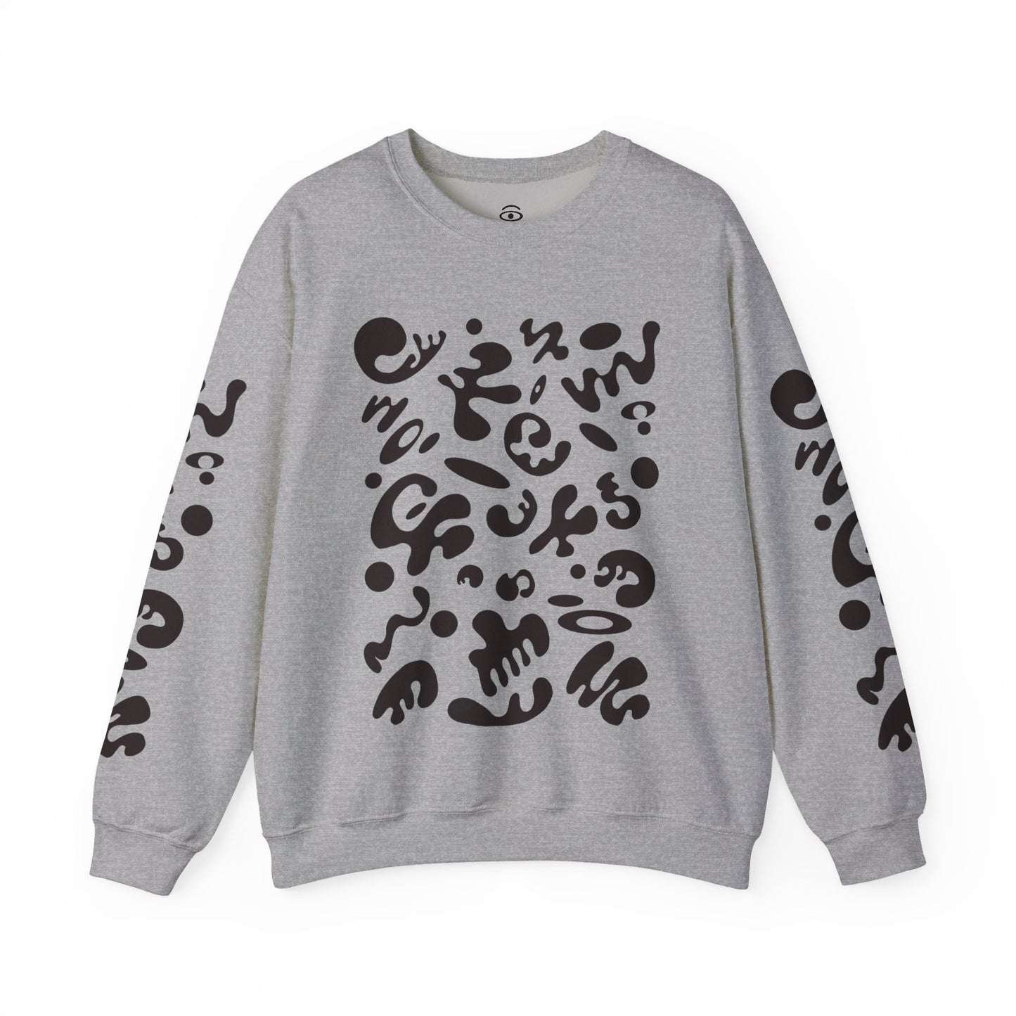 Pure Imagination Unisex Heavy Blend™ Crewneck Sweatshirt- Smoke Signal Black Print