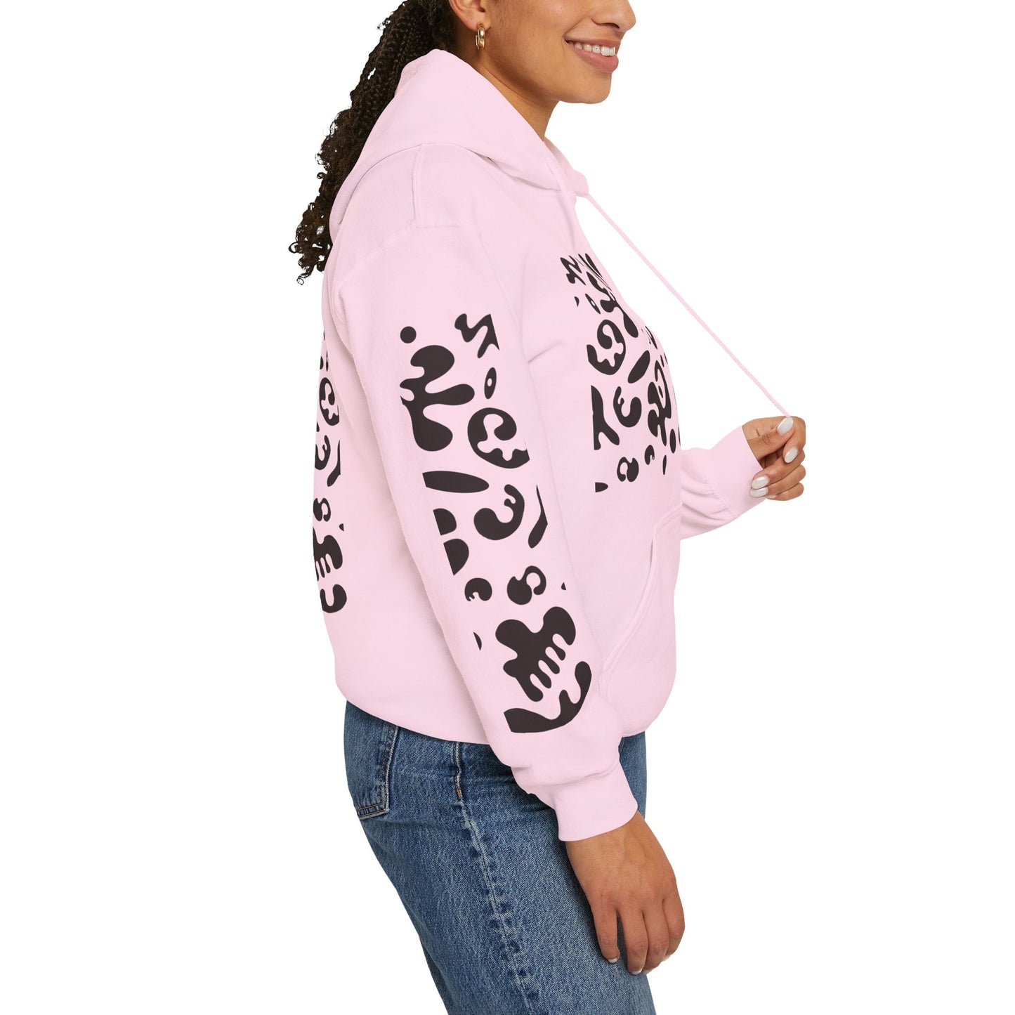 Mirror Work Unisex Heavy Blend™ Hooded Sweatshirt - Smoke Signal Black Print