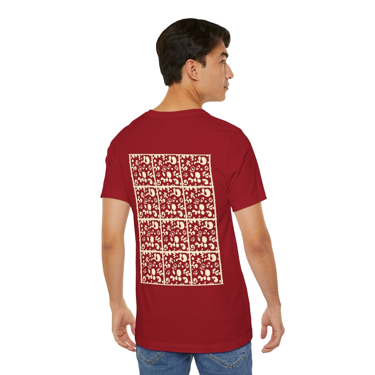 Adorn'd Unisex Jersey Short Sleeve Tee - Blank Page White Print
