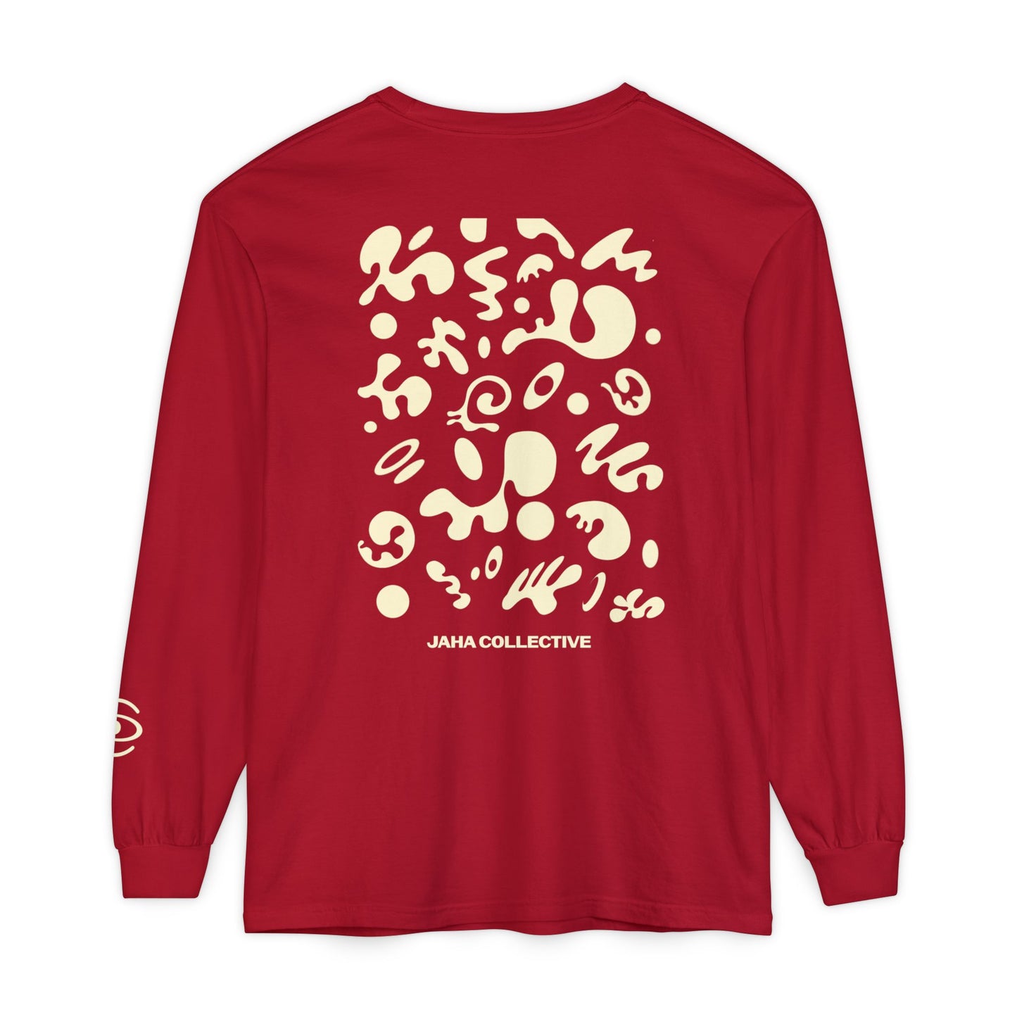 Pure Imagination Unisex Garment-Dyed Long Sleeve T-Shirt - Blank Page White Print