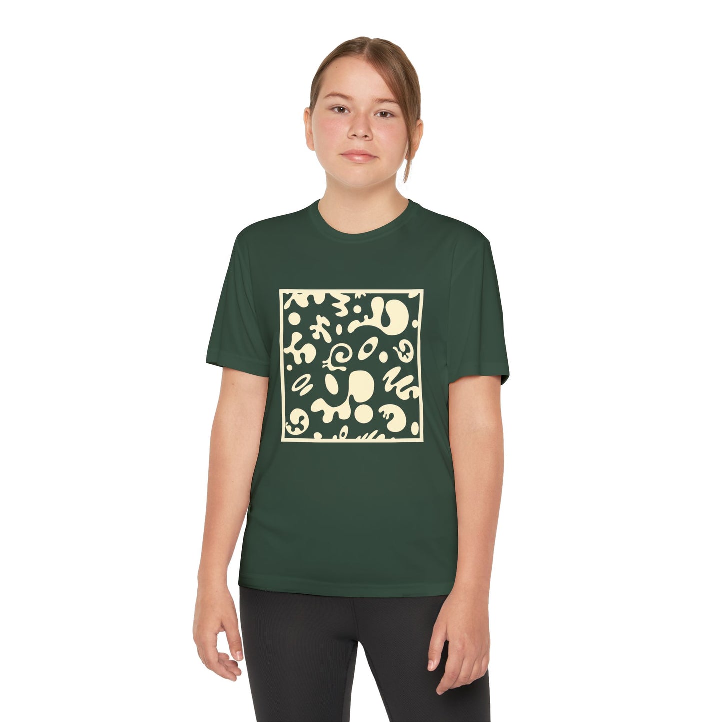 Adorn'd Youth Competitor Graphic Tee - Blank Page White
