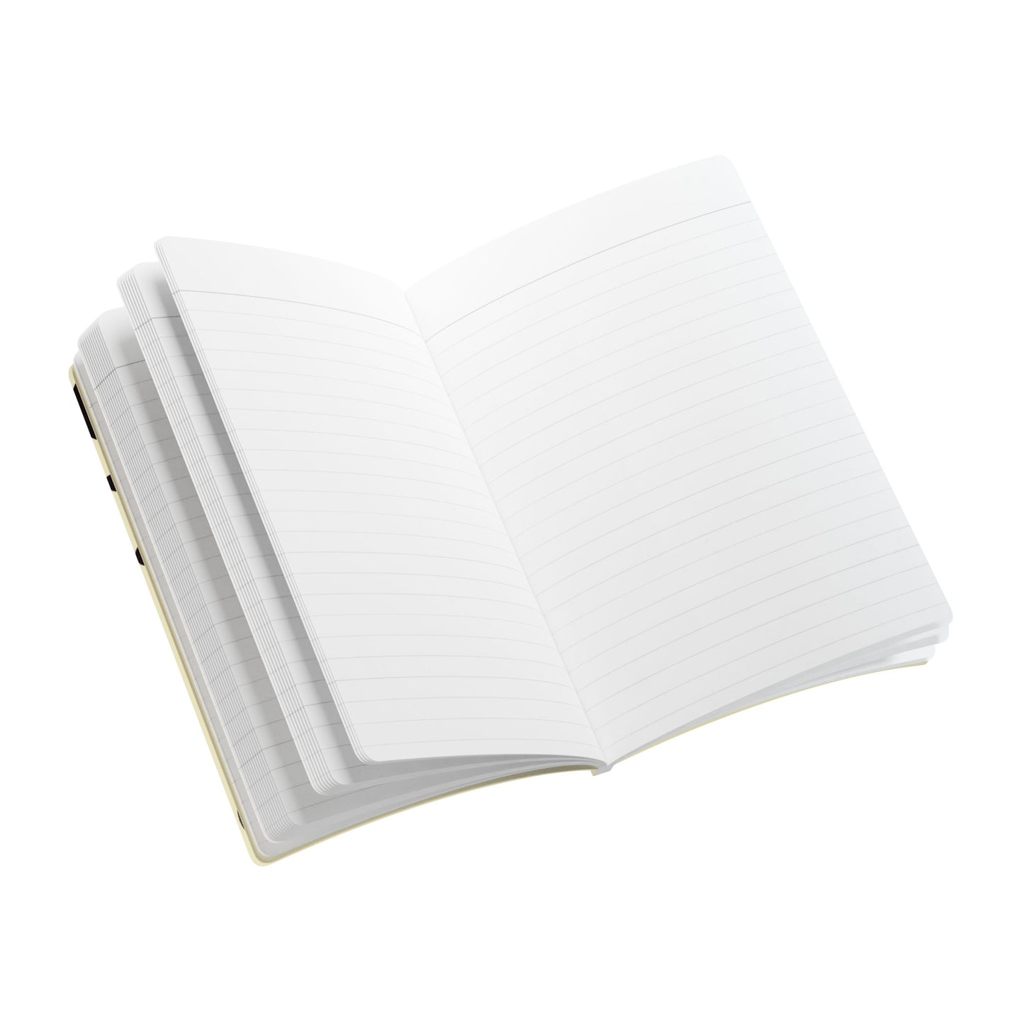 Pure Imagination Softcover Journal w Inside Prints + Tear-Off Pages (Ruled Line) - Blank Page White