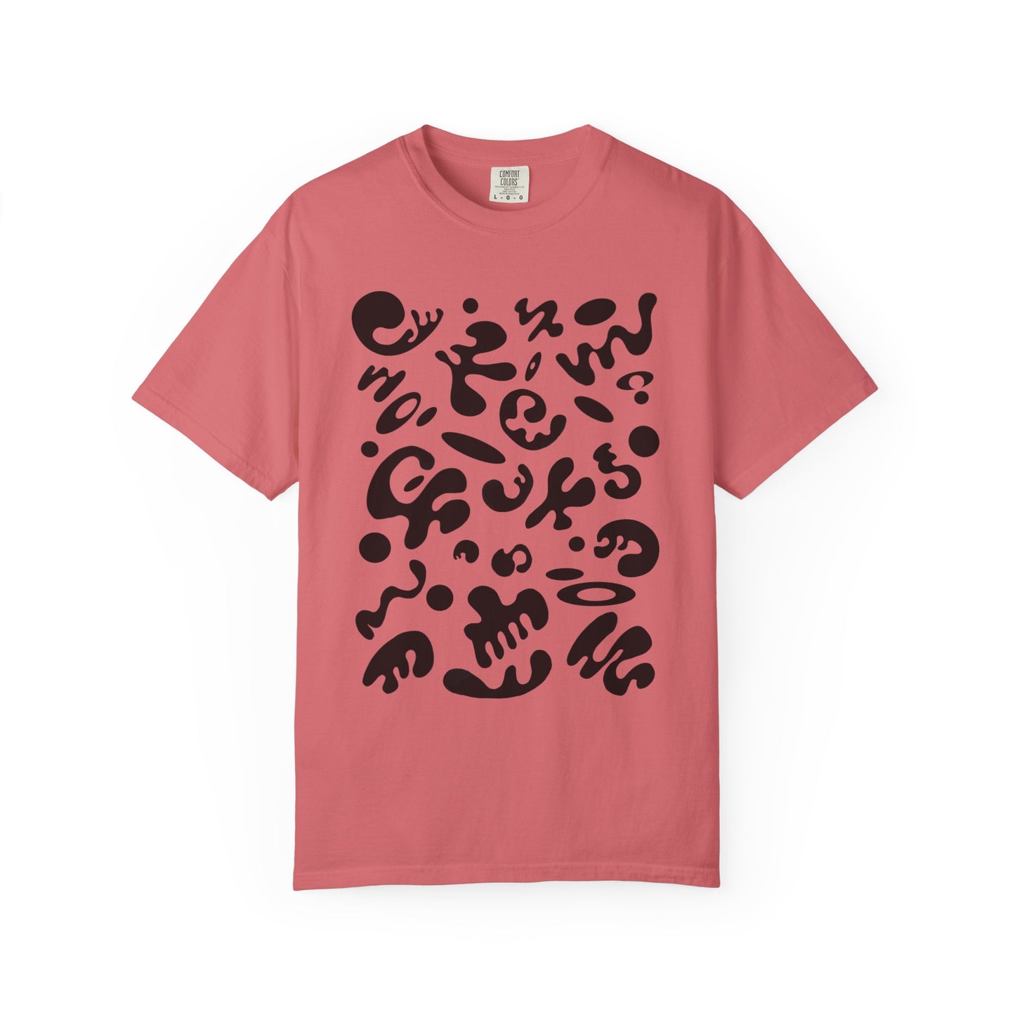 Pure Imagination Unisex Garment-Dyed T-Shirt (Warm Neutrals) - Smoke Signal Black Print